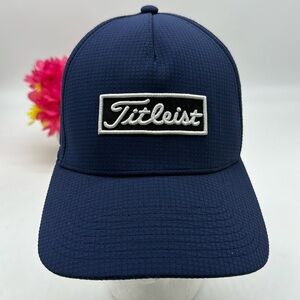 Titlest Blue White Golf Baseball Hat Viroqua Hills Golf Course Logo Adjustable